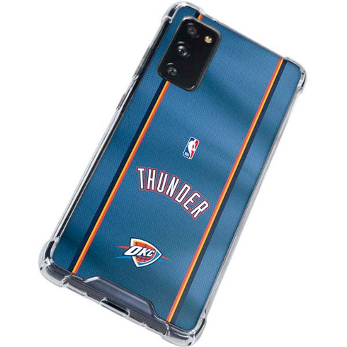 NBA Oklahoma City Thunder Jersey Galaxy S20 FE Clear Case