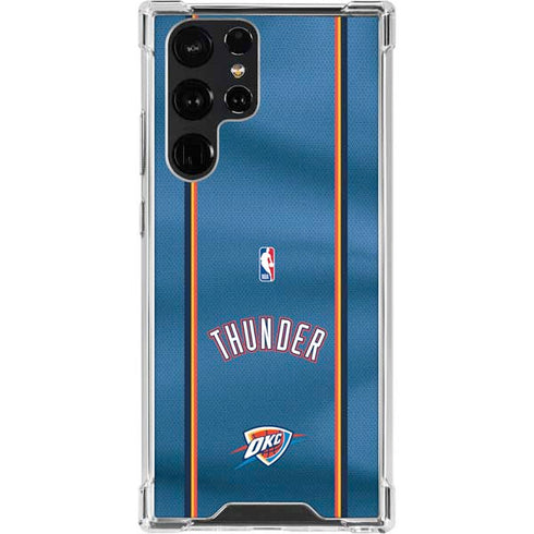 NBA Oklahoma City Thunder Jersey Galaxy S22 Ultra Clear Case