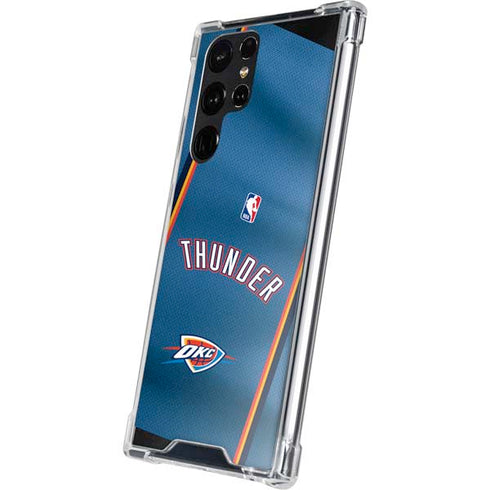 NBA Oklahoma City Thunder Jersey Galaxy S22 Ultra Clear Case