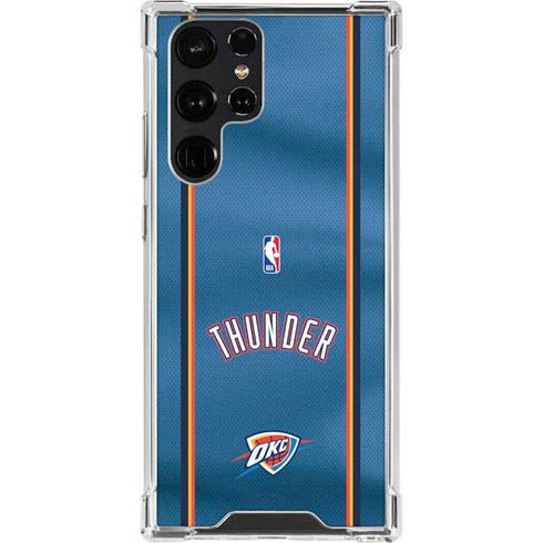 NBA Oklahoma City Thunder Jersey Galaxy S23 Ultra Clear Case
