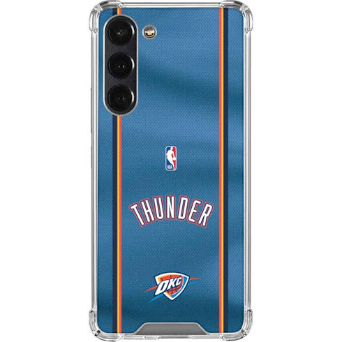NBA Oklahoma City Thunder Jersey Galaxy S24 FE Clear Case