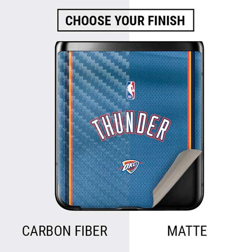 NBA Oklahoma City Thunder Jersey Galaxy Z Flip Skin
