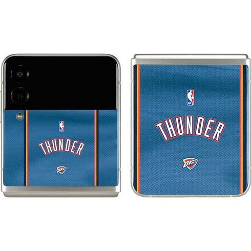 NBA Oklahoma City Thunder Jersey Galaxy Z Flip3 5G Skin