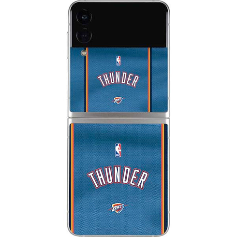 NBA Oklahoma City Thunder Jersey Galaxy Z Flip3 5G Skin