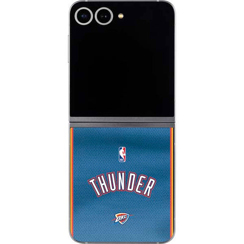NBA Oklahoma City Thunder Jersey Galaxy Z Flip6 Skin