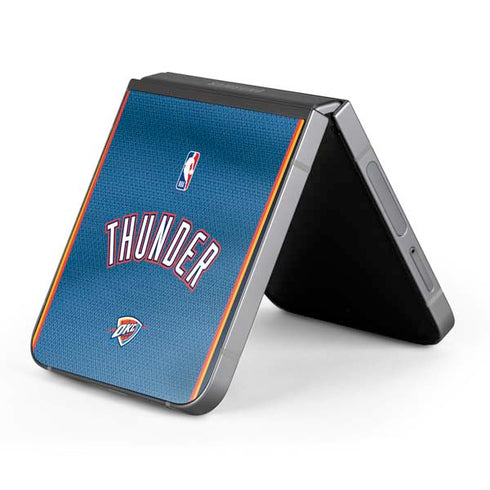 NBA Oklahoma City Thunder Jersey Galaxy Z Flip6 Skin