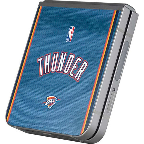 NBA Oklahoma City Thunder Jersey Galaxy Z Flip6 Skin