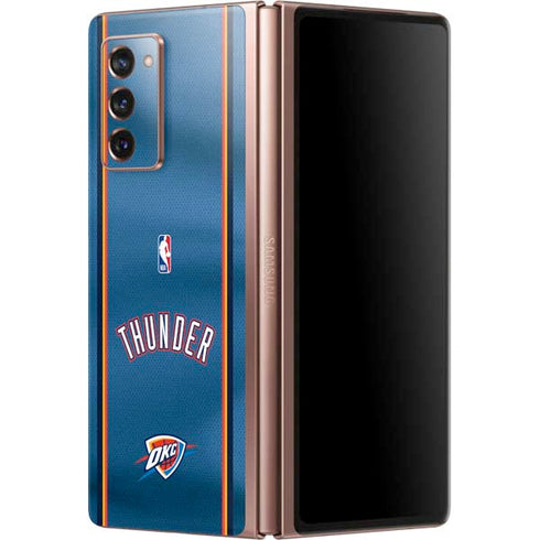 NBA Oklahoma City Thunder Jersey Galaxy Z Fold2 5G Skin