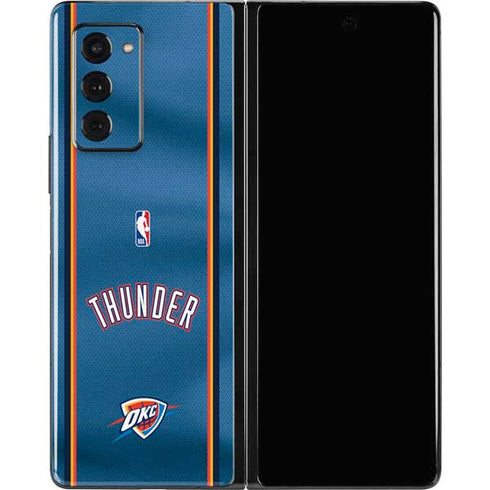 NBA Oklahoma City Thunder Jersey Galaxy Z Fold2 5G Skin
