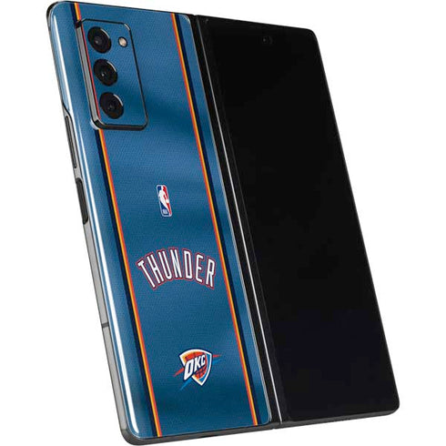 NBA Oklahoma City Thunder Jersey Galaxy Z Fold2 5G Skin