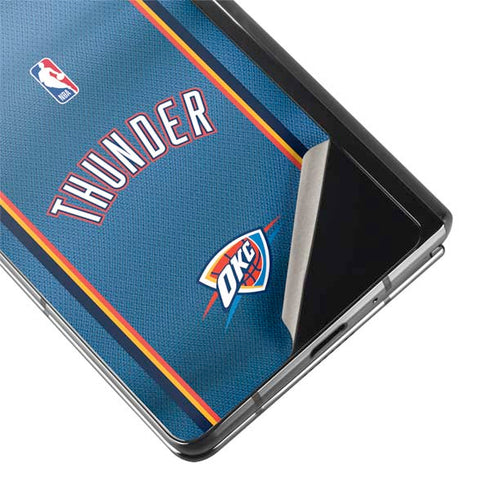 NBA Oklahoma City Thunder Jersey Galaxy Z Fold2 5G Skin
