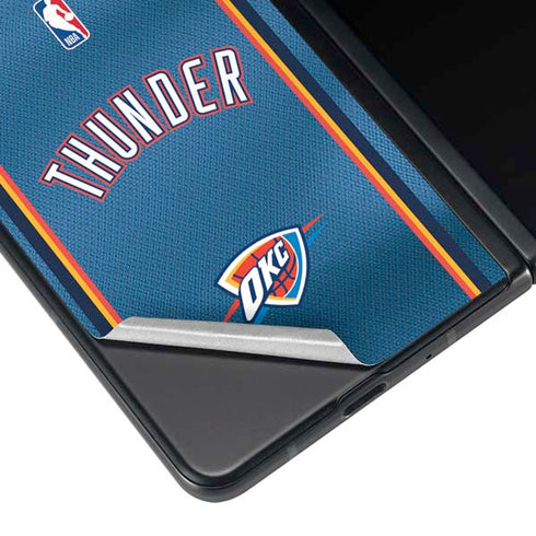 NBA Oklahoma City Thunder Jersey Galaxy Z Fold3 5G Skin