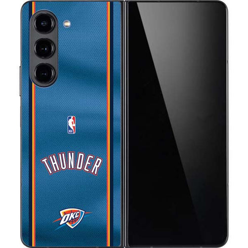 NBA Oklahoma City Thunder Jersey Galaxy Z Fold5 5G Skin