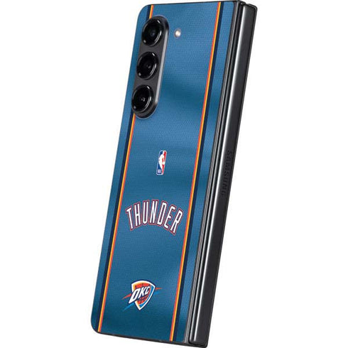 NBA Oklahoma City Thunder Jersey Galaxy Z Fold5 5G Skin