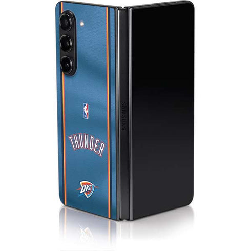 NBA Oklahoma City Thunder Jersey Galaxy Z Fold5 5G Skin