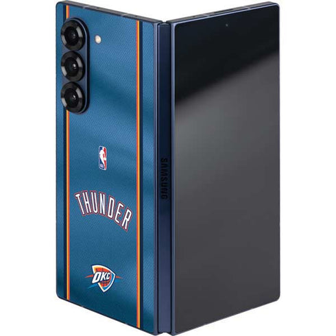 NBA Oklahoma City Thunder Jersey Galaxy Z Fold6 Skin