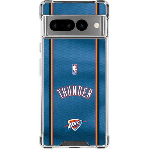 NBA Oklahoma City Thunder Jersey Google Pixel 7 Pro Clear Case