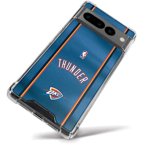 NBA Oklahoma City Thunder Jersey Google Pixel 7 Pro Clear Case