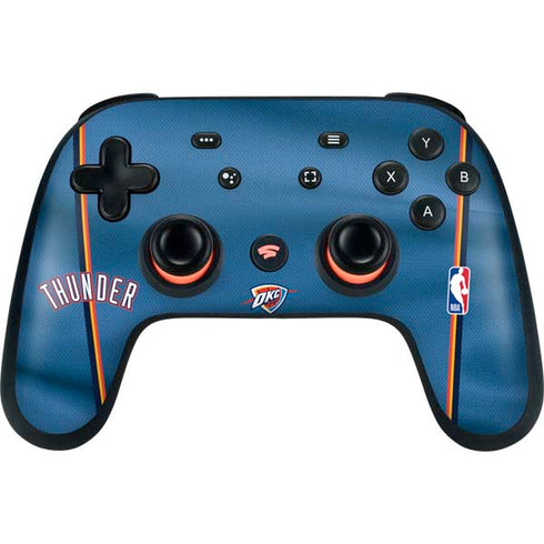 NBA Oklahoma City Thunder Jersey Google Stadia Controller Skin