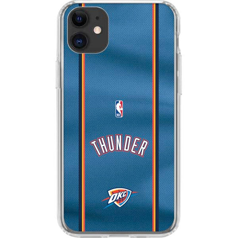 NBA Oklahoma City Thunder Jersey iPhone 11 Clear Case