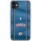 NBA Oklahoma City Thunder Jersey iPhone 11 Clear Case