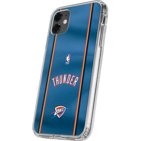 NBA Oklahoma City Thunder Jersey iPhone 11 Clear Case