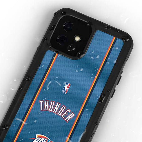NBA Oklahoma City Thunder Jersey iPhone 12 Mini Waterproof Case