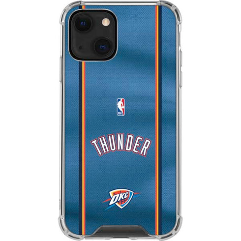 NBA Oklahoma City Thunder Jersey iPhone 13 Mini Clear Case
