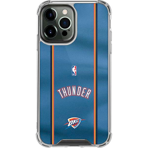 NBA Oklahoma City Thunder Jersey iPhone 14 Pro Max Clear Case