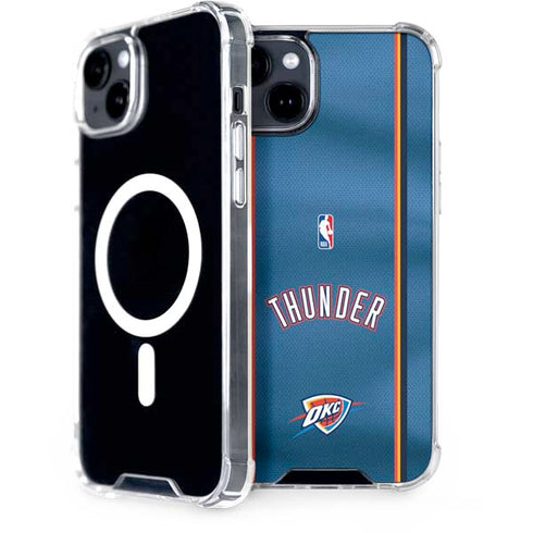 NBA Oklahoma City Thunder Jersey iPhone 15 Plus MagSafe Case