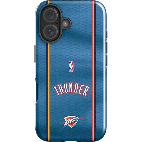 NBA Oklahoma City Thunder Jersey iPhone 16 Plus Impact Case