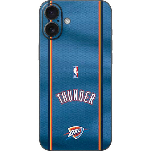 NBA Oklahoma City Thunder Jersey iPhone 16 Plus Skin