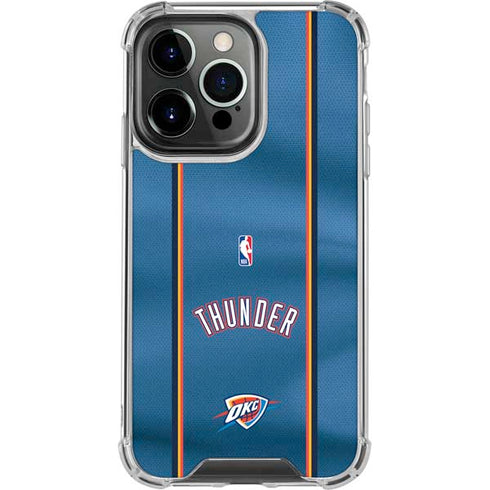 NBA Oklahoma City Thunder Jersey iPhone 16 Pro Clear Case