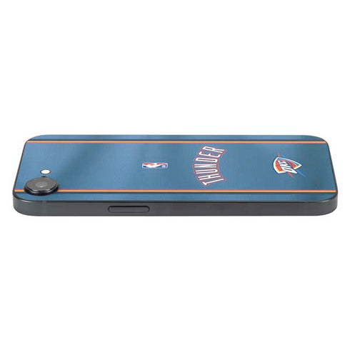 NBA Oklahoma City Thunder Jersey iPhone 16e Skin