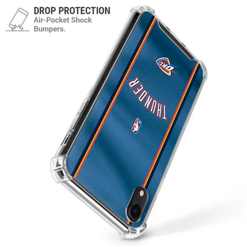 NBA Oklahoma City Thunder Jersey iPhone XR Clear Case