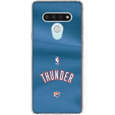 NBA Oklahoma City Thunder Jersey LG Stylo 6 Clear Case