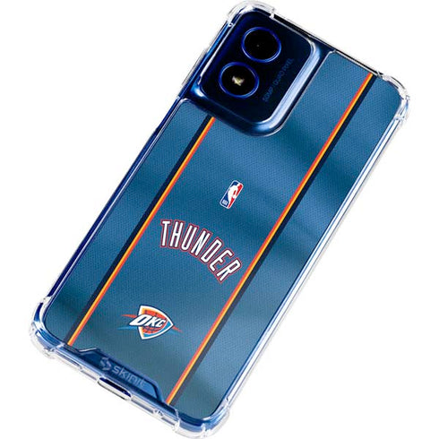 NBA Oklahoma City Thunder Jersey Moto G 5G (2024) Clear Case