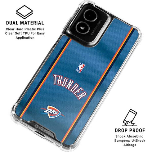 NBA Oklahoma City Thunder Jersey Moto G Power 5G (2024) Clear Case
