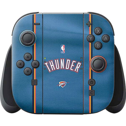 NBA Oklahoma City Thunder Jersey Nintendo Switch 2 (2025) Joy-Con Controller Skin