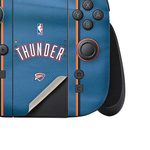 NBA Oklahoma City Thunder Jersey Nintendo Switch 2 (2025) Joy-Con Controller Skin