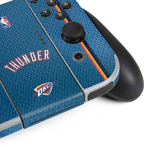 NBA Oklahoma City Thunder Jersey Nintendo Switch OLED (2021) Skin