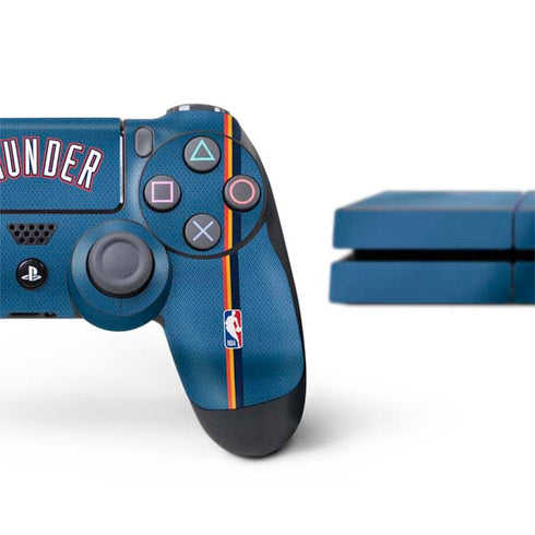 NBA Oklahoma City Thunder Jersey PS4 Console and Controller Bundle Skin