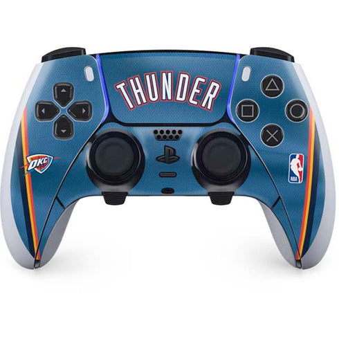 NBA Oklahoma City Thunder Jersey PS5 DualSense Edge Pro Controller Skin