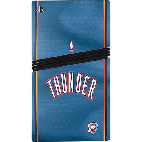 NBA Oklahoma City Thunder Jersey PS5 Pro Console Skin