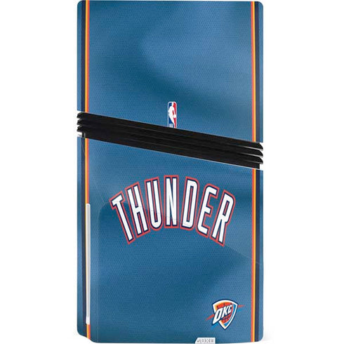 NBA Oklahoma City Thunder Jersey PS5 Pro Disk Console Skin