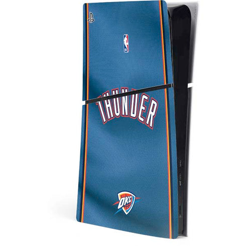 NBA Oklahoma City Thunder Jersey PS5 Slim Digital Edition Console Skin