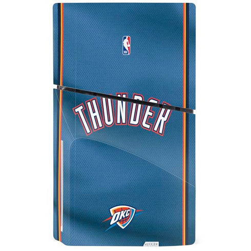 NBA Oklahoma City Thunder Jersey PS5 Slim Disk Console Skin