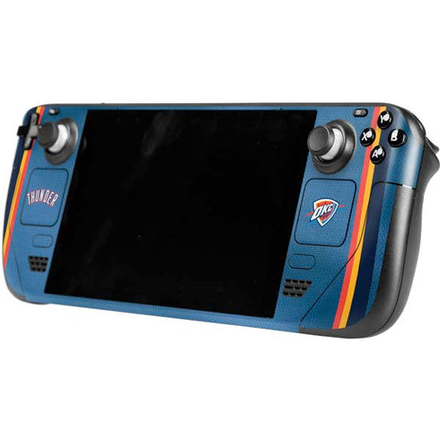 NBA Oklahoma City Thunder Jersey Steam Deck Handheld Gaming Computer OLED Skin