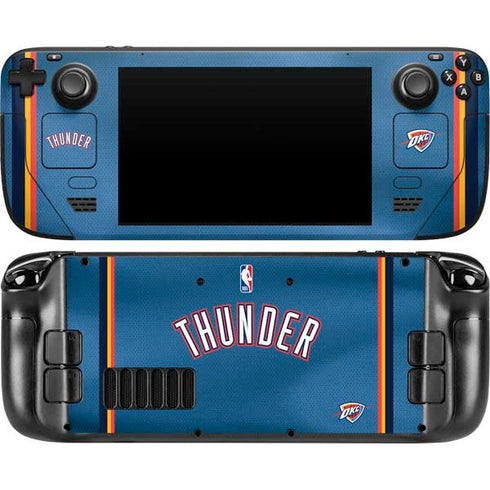 NBA Oklahoma City Thunder Jersey Steam Deck Handheld Gaming Computer Skin