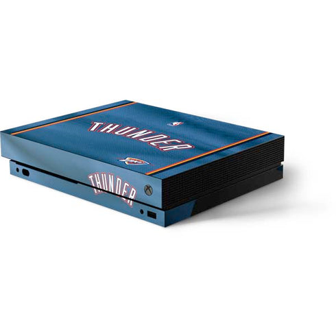 NBA Oklahoma City Thunder Jersey Xbox One X Console Skin
